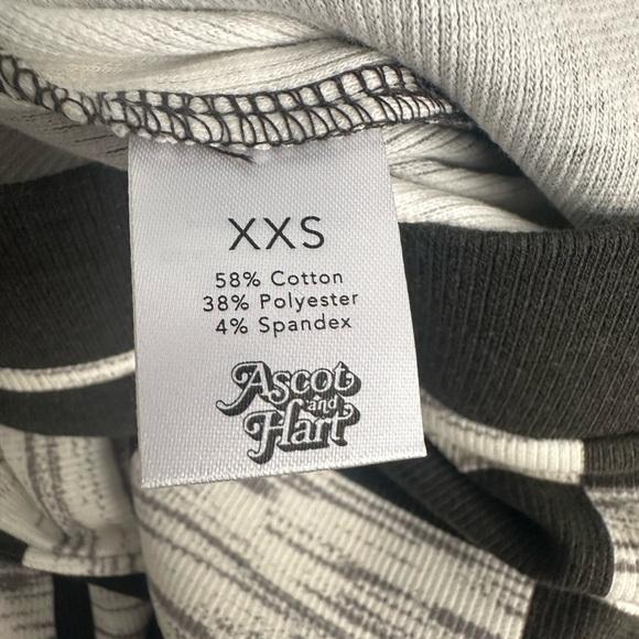 Ascot + Hart Checkered Graphic Wide Leg Pants XXS - Picture 7 of 8